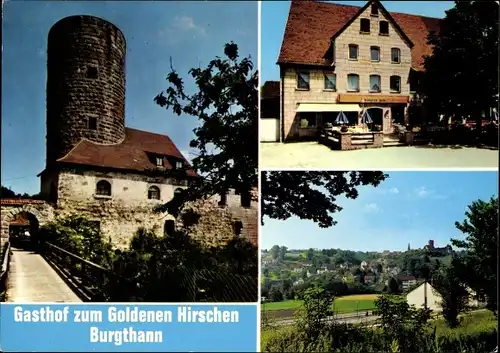 Ak Burgthann im Nürnberger Land, Gasthof zum Goldenen Hirschen, Burg