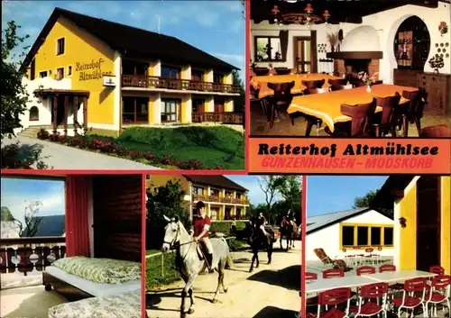 Ak Mooskorb Gunzenhausen im Fränkischen Seenland, Reiterhof Altmühlsee, Reiter