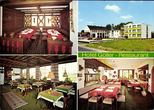 Ak Hirschaid in Oberfranken, Hotel Restaurant Göller, Inneres