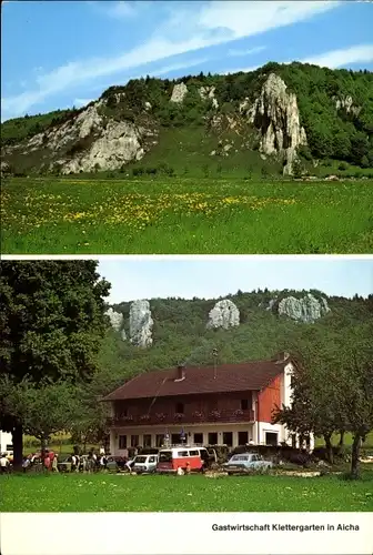 Ak Aicha Konstein Wellheim in Oberbayern, Gastwirtschaft Klettergarten, Gasthaus Karl Moll