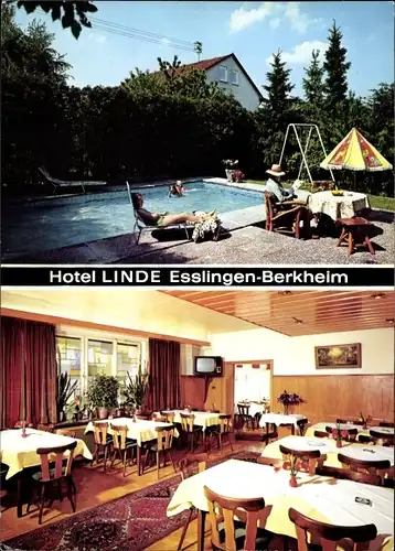 Ak Berkheim Esslingen am Neckar, Berkheim, Hotel Linde