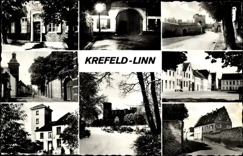 Ak Linn Krefeld am Niederrhein, Ortsansichten, Straßenpartie