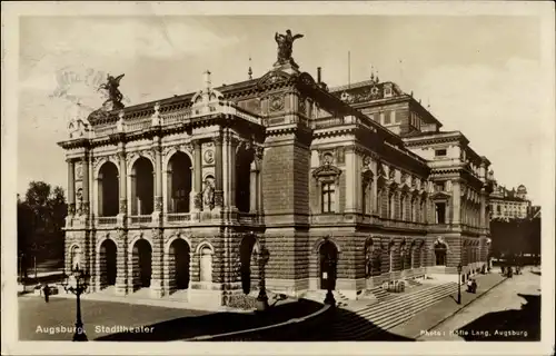 Ak Augsburg in Schwaben, Stadttheater