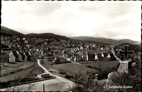 Ak Roden Letmathe Iserlohn im Märkischen Kreis, Panorama, Denkmal, Eisernes Kreuz