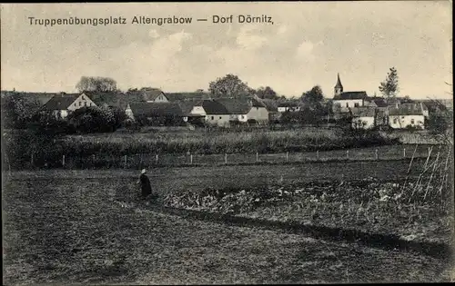 Ak Altengrabow Möckern in Sachsen Anhalt, Truppenübungsplatz, Dorf Dörnitz