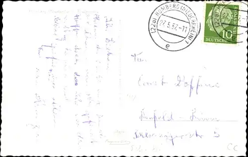 Ak Duisburg im Ruhrgebiet, Rheinpartie, Lastschiffe