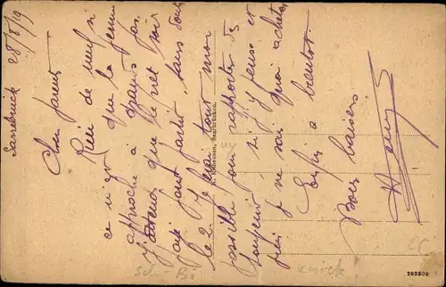 Ak Saarbrücken im Saarland, Saarpartie, Schiffe