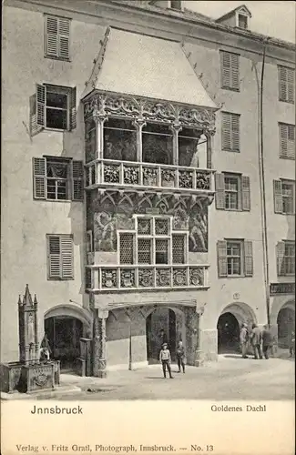 Ak Innsbruck in Tirol, Goldenes Dachl