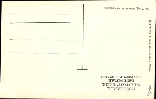 Ak Salzburg in Österreich, Kaiserin Elisabeth Denkmal, Eduard Hellmer