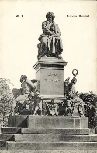 Ak Wien 1 Innere Stadt, Beethoven Monument