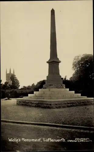 Ak Lutterworth East Midlands, Wiclif's Monument