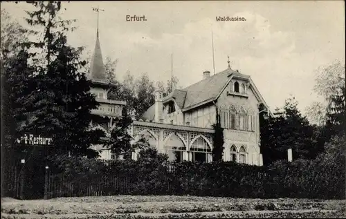 Ak Erfurt in Thüringen, Waldkasino