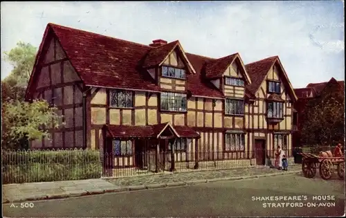 Ak Stratford upon Avon Warwickshire England, Shakespeare's House