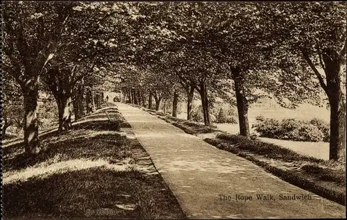 Ak Sandwich Kent England, The Rope Walk