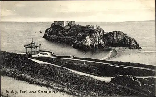 Ak Tenby Wales, Fort and Castle Hill
