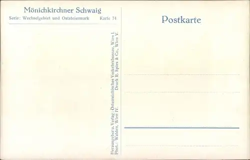 Ak Mönichkirchen in Niederösterreich, Mönichkirchner Schwaig, Winter