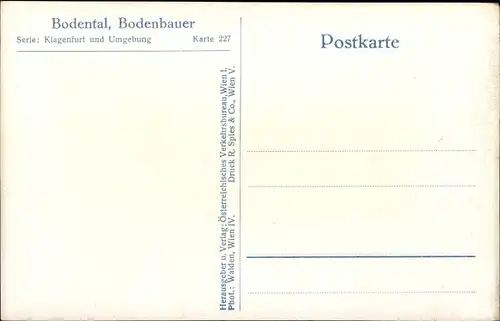 Ak Ferlach Kärnten, Bodental, Gasthaus Bodenbauer