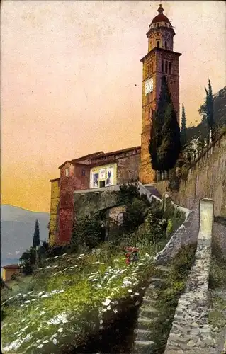 Ak Morcote Lago di Lugano Kt. Tessin, Photochromie, Nenke und Ostermaier 193 3296