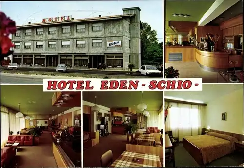 Ak Schio Veneto, Hotel Eden Garni, Viale dell´Industria 33, Innenansichten, Schlafzimmer, Speiseraum