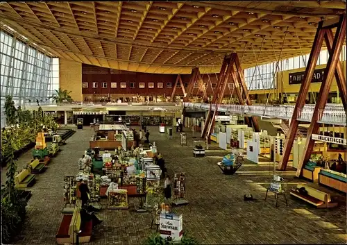 Ak Bruxelles Brüssel, Flughafen Brüssel-National, Halle, Stände