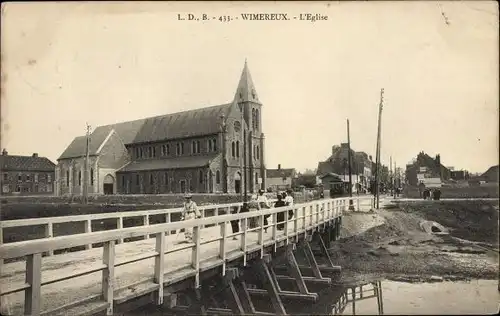 Ak Wimereux Pas de Calais, L'Eglise