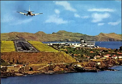 Ak Santa Cruz Insel Madeira Portugal, The Airport of Santa Catarina