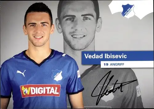 Sammelbild Fußballspieler Vedad Ibisevic, TSG 1899 Hoffenheim