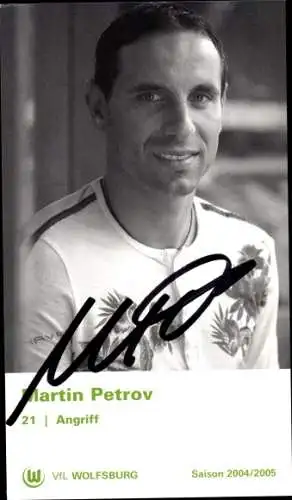 Sammelbild Fußballspieler Martin Petrov, VfL Volfsburg