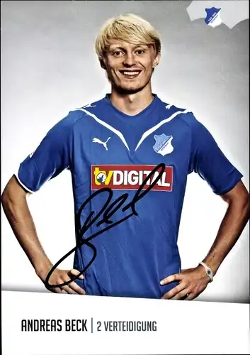 Sammelbild Fußballspieler Andreas Beck, 1899 Hoffenheim