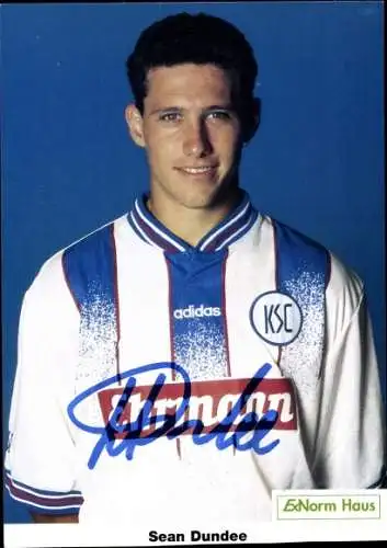 Sammelbild Fußballspieler Sean Dundee, Karlsruher SC
