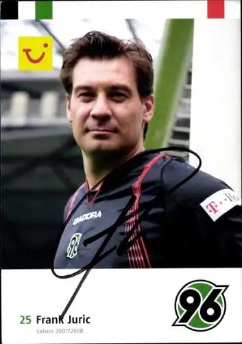 Sammelbild Fußballspieler Franck Juric, Hannover 96