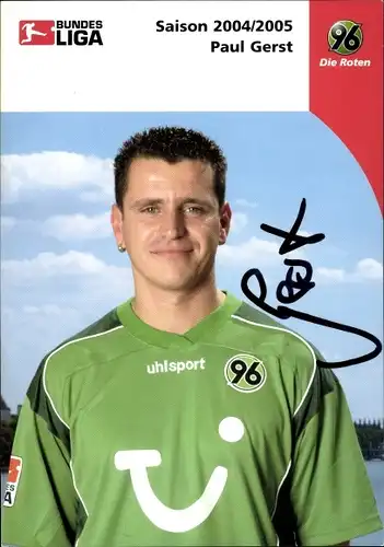Sammelbild Fußballspieler Paul Gerst, Hannover 96