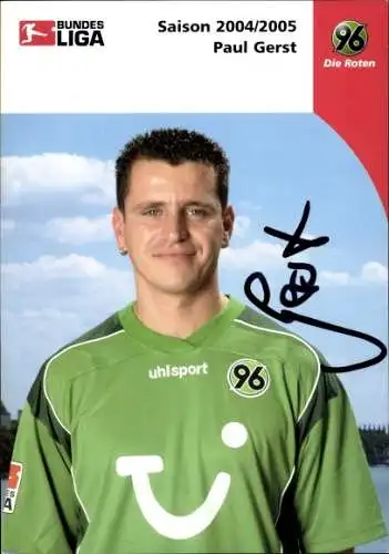 Sammelbild Fußballspieler Paul Gerst, Hannover 96