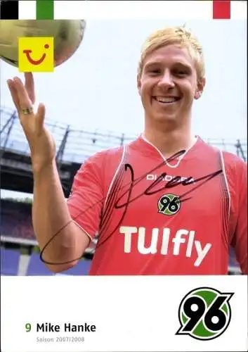 Sammelbild Fußballspieler Mike Hanke, Hannover 96