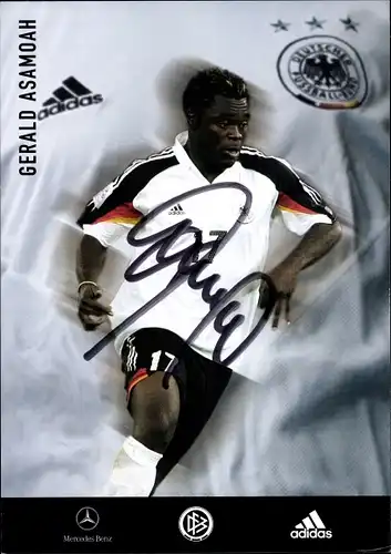 Ak Fußballspieler Gerald Asamoah, Autogramm, Deutsche Nationalmannschaft