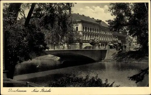 Ak Gussew Gumbinnen Ostpreußen, Neue Brücke