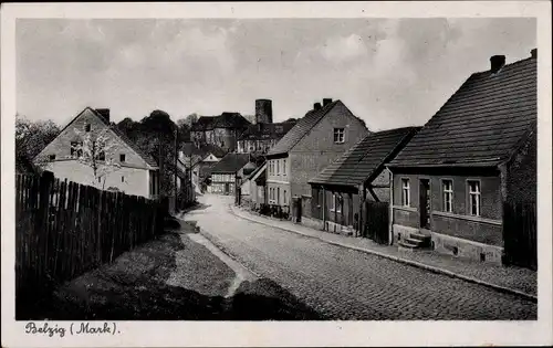 Ak Bad Belzig in Brandenburg, Straßenpartie