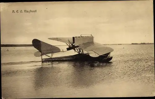 Ak AEG Flugboot, Wasserflugzeug