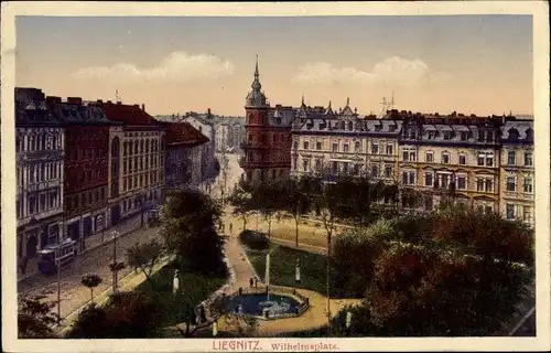 Ak Legnica Liegnitz Schlesien, Wilhelmsplatz