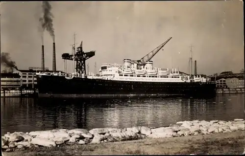 Foto Ak Dampfer St. Louis im Hafen, HAPAG