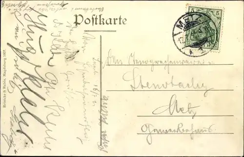 Ak St. Johann Saarbrücken im Saarland, An der Saar