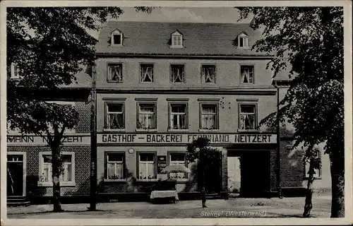 Ak Steimel im Westerwald, Hotel Pension, Bäckerei