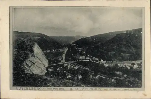 Ak Lutzelbourg Lützelburg Lothringen Moselle, Blick auf den Ort
