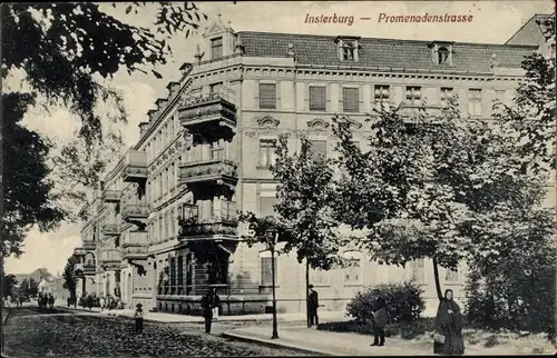 Ak Tschernjachowsk Insterburg Ostpreußen, Promenadenstraße