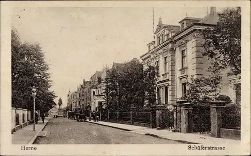 Ak Herne im Ruhrgebiet Westfalen, Schäferstraße