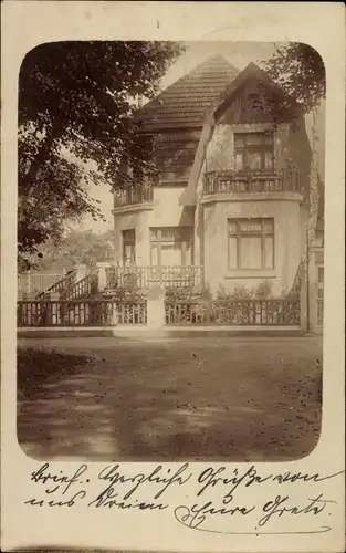 Foto Ak Hamburg Wandsbek, Blick auf eine Villa