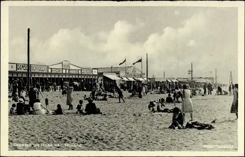 Ak Hoek van Holland Rotterdam Südholland Niederlande, Strandgezicht