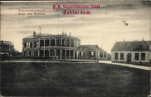 Ak Hoek van Holland Rotterdam Südholland Niederlande, Waterstaatsgebouw