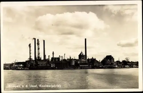 Ak Krimpen aan den IJssel Südholland, Koolteerfabriek