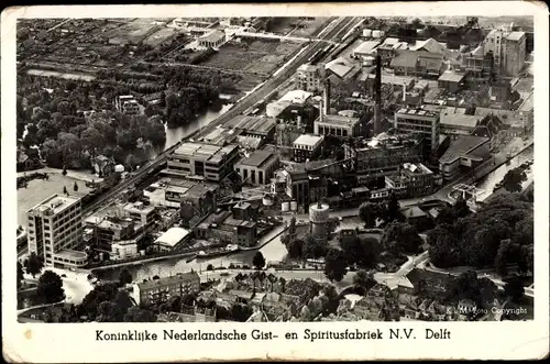 Ak Delft Südholland Niederlande, Koninklijke Nederlandsche Gist en Spiritusfabriek N. V.